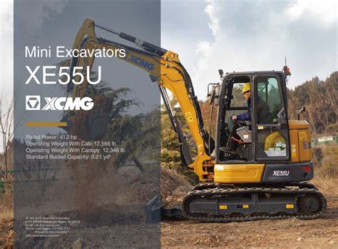 xcmg xe55u|xcmgna xe55u spec sheet.